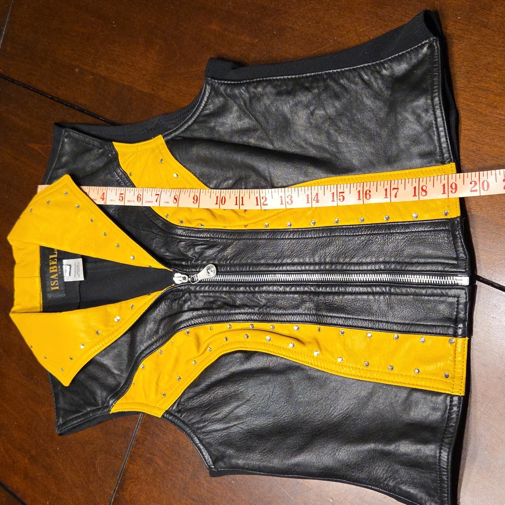 Isabel Leather Vest Size Small - Picture 5 of 8